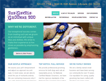 Tablet Screenshot of gentlegroomers.com